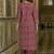 women ethnic motifs printed regular  cotton kurta with trousers & with dupatta