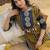 women printed regular  cotton kurta with trousers & with dupatta