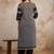 women printed regular  cotton kurta with trousers & with dupatta