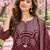 women ethnic motifs printed regular  cotton kurta with trousers & with dupatta
