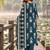 women ethnic motifs printed regular mirror work  cotton kurta with trousers & with dupatta