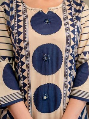 women printed regular  cotton kurta with palazzos & with dupatta 2