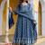 women ethnic motifs printed regular  cotton kurta with trousers & with dupatta