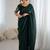 Green embellished beads and stones tissue saree