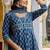 women ethnic motifs printed regular  cotton kurta with trousers & with dupatta