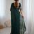 Green embellished beads and stones tissue saree