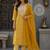 women ethnic motifs printed regular thread work  cotton kurta with trousers & with dupatta