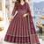 women ethnic motifs printed empire gotta patti  cotton kurta with trousers & with dupatta