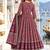 women ethnic motifs printed empire gotta patti  cotton kurta with trousers & with dupatta