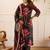 women floral embroidered beads and stones  cotton kurta with palazzos & with dupatta