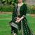 floral embroidered sequinned straight kurta with trousers & dupatta