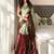 Maroon maroon woven design tissue sarees