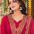 womenembroidered regular chanderi silk kurta set