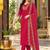 womenembroidered regular chanderi silk kurta set