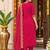 womenembroidered regular chanderi silk kurta set
