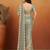 Shoulder pre-pleated solid two-tone pure chiffon ready to wear saree with aari work