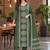 women ethnic motifs printed regular kurta with trousers & with dupatta
