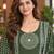 women ethnic motifs printed regular kurta with trousers & with dupatta