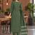 women ethnic motifs printed regular kurta with trousers & with dupatta