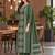 women ethnic motifs printed regular kurta with trousers & with dupatta