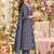 women ethnic motifs printed regular  cotton kurta with trousers & with dupatta