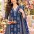 women ethnic motifs printed regular  cotton kurta with trousers & with dupatta