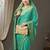 Teal ethnic motifs zari  georgette kanjeevaram saree