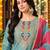 women ethnic motifs embroidered kurta with trouser & dupatta