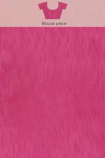 Pink pink floral printed organza saree