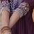 women geometric embroidered silk kurta with trousers & dupatta
