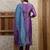 women floral embroidered regular thread work kurta with trousers & with dupatta