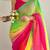 Yellow embellished sequinned  georgette designer holi saree
