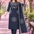 women ethnic motifs printed regular  cotton kurta with trousers & with dupatta