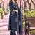 women ethnic motifs printed regular  cotton kurta with trousers & with dupatta