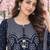 women ethnic motifs printed regular  cotton kurta with trousers & with dupatta