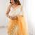 White woven design embroidered poly chiffon saree