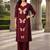 women floral embroidered regular thread work  cotton kurta with palazzos
