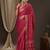 Pink pink & gold-toned woven design zari  georgette kanjeevaram saree