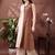 women colourblocked  cotton kurta with palazzos