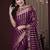 Magenta woven design zari  georgette kanjeevaram saree