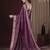 Magenta woven design zari  georgette kanjeevaram saree