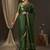 Green green & gold-toned woven design zari  georgette kanjeevaram saree