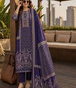 women ethnic motifs printed regular  silk kurta with trousers & with dupatta