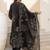 women leheriya printed pleated  cotton kurta with palazzos & with dupatta