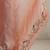 Peach embellished sequinned organza saree