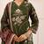 women floral embroidered beads and stones  cotton kurta with palazzos & with dupatta