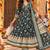 women ethnic motifs printed angrakha  cotton kurta with trousers & with dupatta