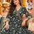 women ethnic motifs printed angrakha  cotton kurta with trousers & with dupatta