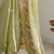 Green embellished sequinned organza saree
