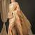 Cream ethnic motifs  georgette designer banarasi saree